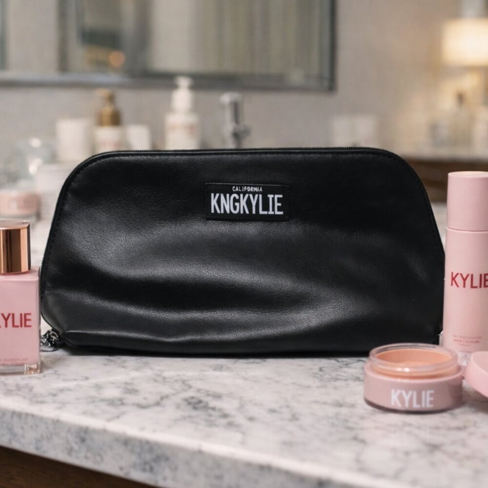 Kylie Cosmetics “King Kylie” Black Cosmetic / Toiletry Bag